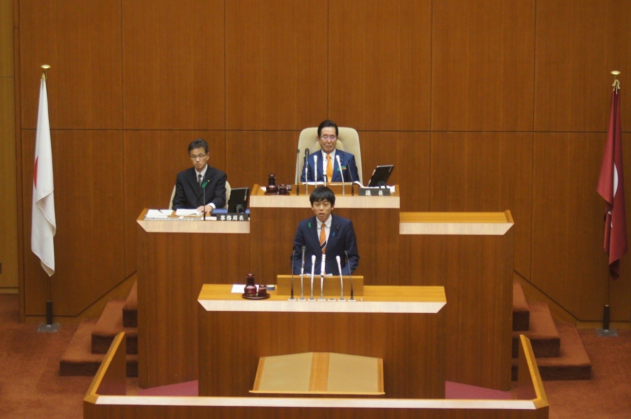 ２月議会一般質問⑥「県の行財政改革に伴う公の施設の今後の管理」について